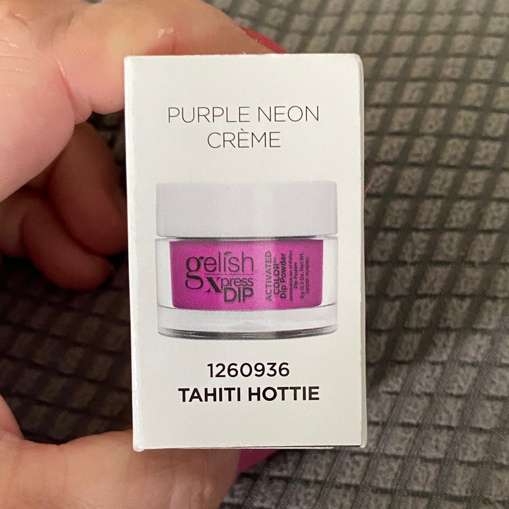 Gelish Xpress Dip Tahiti Hottie Purple Neon Crème